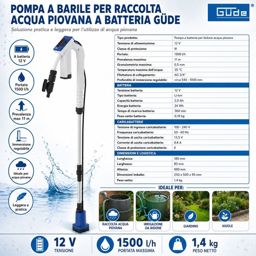 Pompa barile acqua piovana - acqua, a